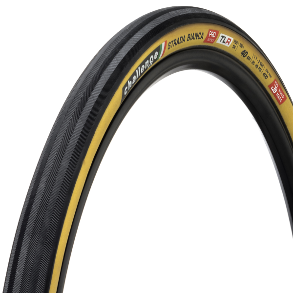 Challenge COPERTONE TUBELESS READY HANDMADE STRADA BIANCA PRO - 700X40, SMARTPLUS,260 TPI, SuperPolyester, TLR, TAN