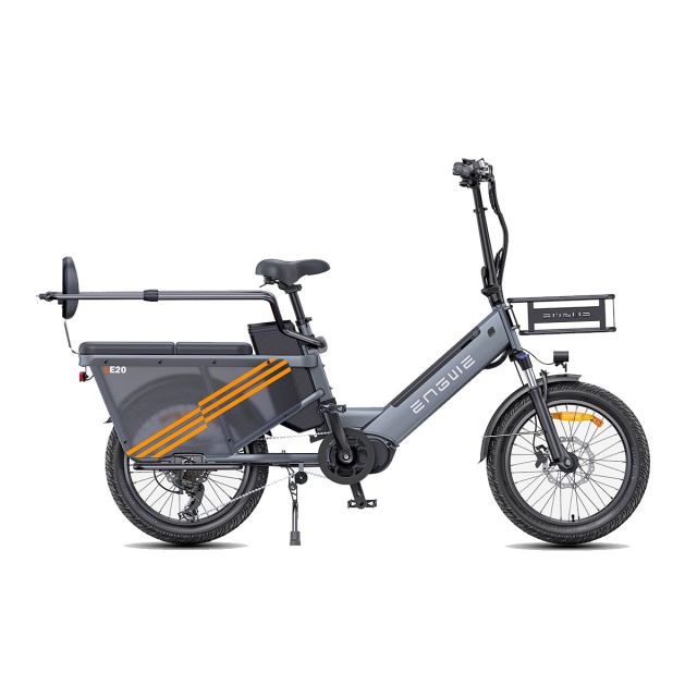 Engwe LE20 Cargo ebike + Passegger kit grigia