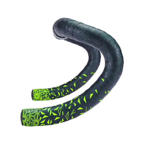 supacaz COPPIA NASTRI MANUBRIO SUPER STICKY KUSH STAR FADE - NERO/GIALLO