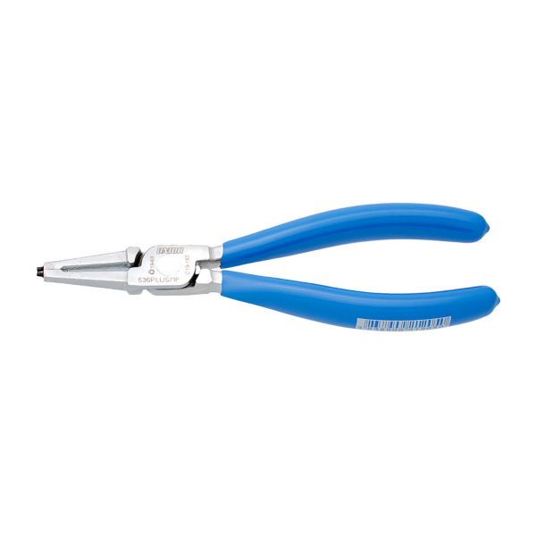 Unior Pinza dritta per anelli elastici interni Seeger 536/1P - 140 (8 - 13 mm), blu