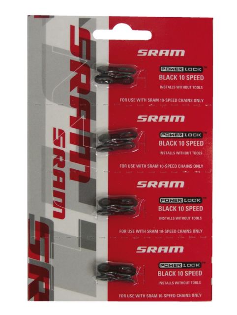 Sram Sram Maglia di chiusura SRAM - set/4pz, nero, 10vel, Power Lock