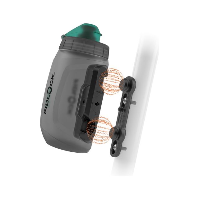 FIDLOCK BORRACCIA NERA TRASPARENTE 450ML TWIST CON ATTACCO BICI