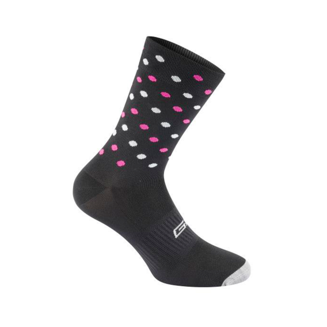 GIST CALZE POIS ROSA FLUO BIANCO TAGLIA 36-39