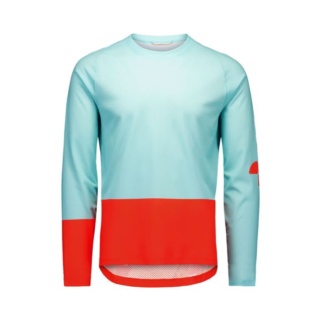 POC M's Motion Air L/S Jersey - Lazurite Blue/Carnelian Orange