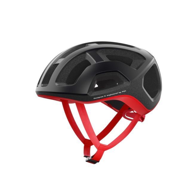 POC Ventral Lite - Uranium Black/Prismane Red Matt