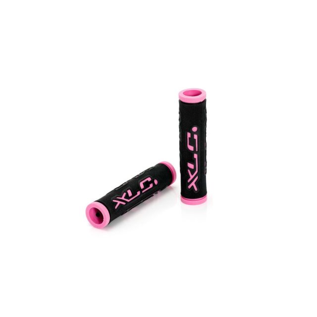 XLC MANOPOLE PER CICLO MTB ROSA FLUO IN SILICONE